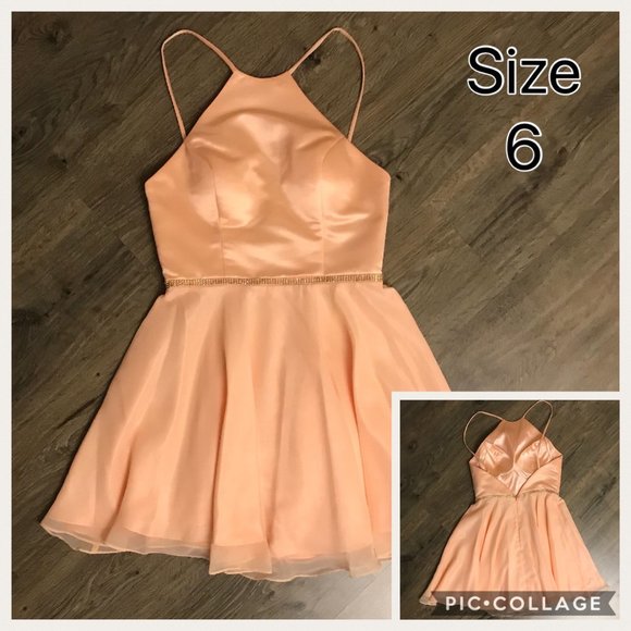 Peach Faviana Cocktail Dress